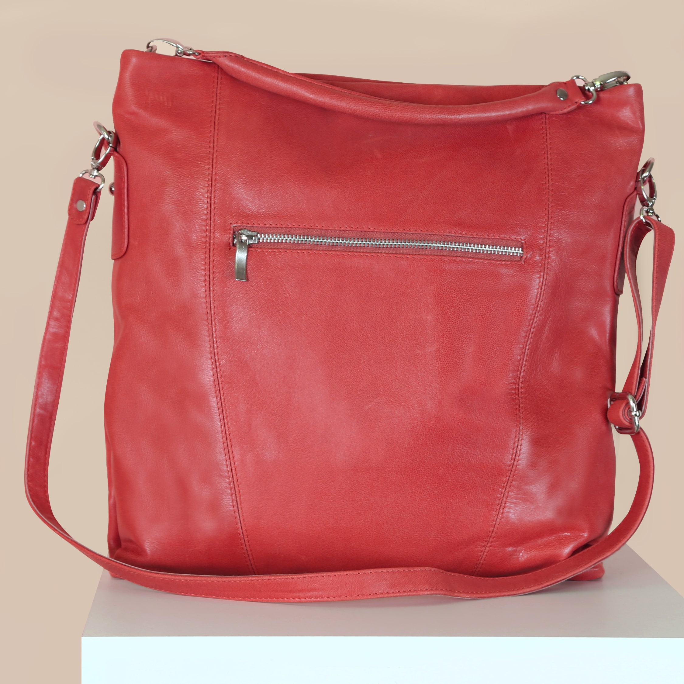 Madison Hobo Bag in Cherry – Sisken